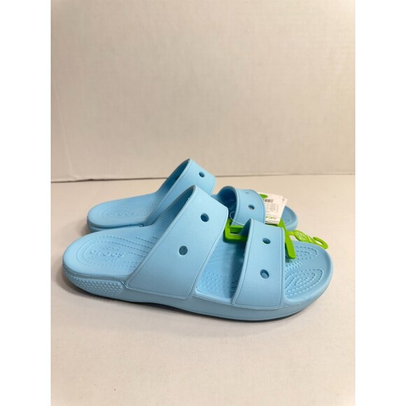 0158 Crocs Blue Classc Sandals-US 9 Womens - Picture 1 of 5